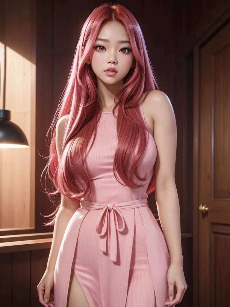 glowing skin, lips, sacimaer detailed skin, Beautiful face and detailed pink eyes, Spotlight, professional lighting, 1 girl, Alone, long hair, wearing a cute outfit, natural pose, lips, indoor, realistic, I want the whole image be created, face and body of blackpink's Jennie kim with red hair and in four places with different poses doing random things glowing skin, lips, sacimaer detailed skin, Beautiful face and detailed pink eyes, Spotlight, professional lighting, 1 girl, Alone, long hair, wearing a cute outfit, natural pose, lips, indoor, realistic, I want the whole image be created, face and body of blackpink's Jennie kim with red hair and in four places with different poses doing random things cosplaying jujutsu kaisen