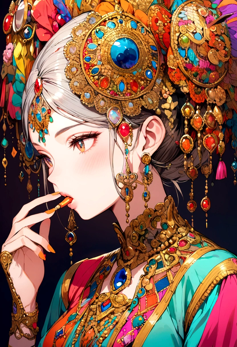 whistling person
