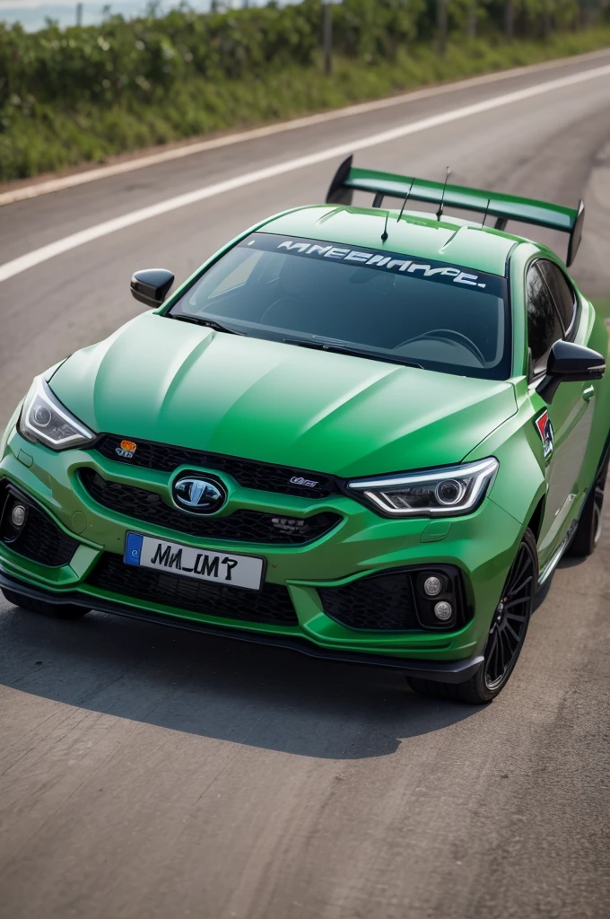 Um Hotwheels personalizado do depende verde