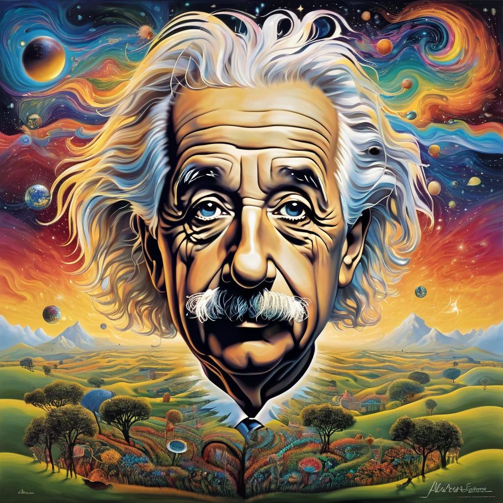 arte surrealismo Albert Einstein