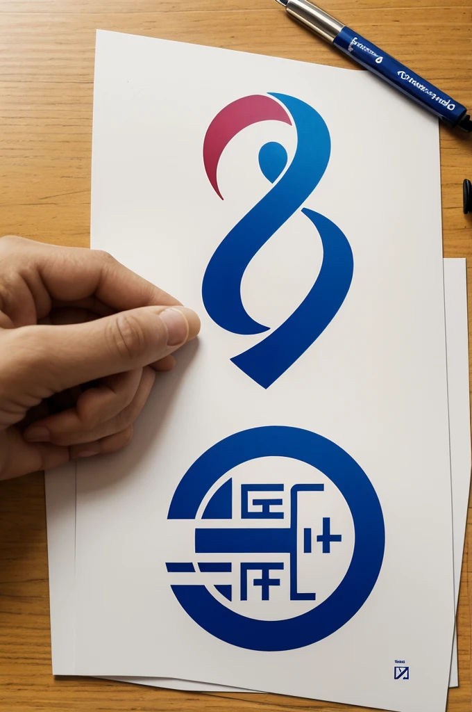 Crea un logo con una mano fe fatima 