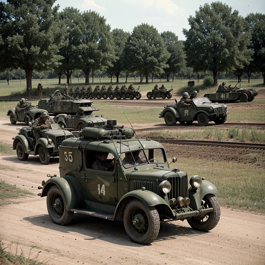Motorized infantry in 1940