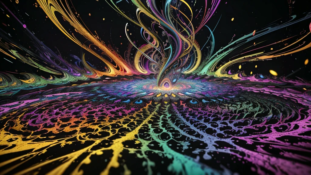 multicolored dynamic abstract liquid flow particles turbulence, ((mandelbrot fractals)), ((psychedelic patterns)), Cinema 4D, fully dynamic motion design, X-Particles, Dynamics FX, bend and shatter reality for amazing visual effects production, cinematic, realistic, uhd, hdr, 8k,