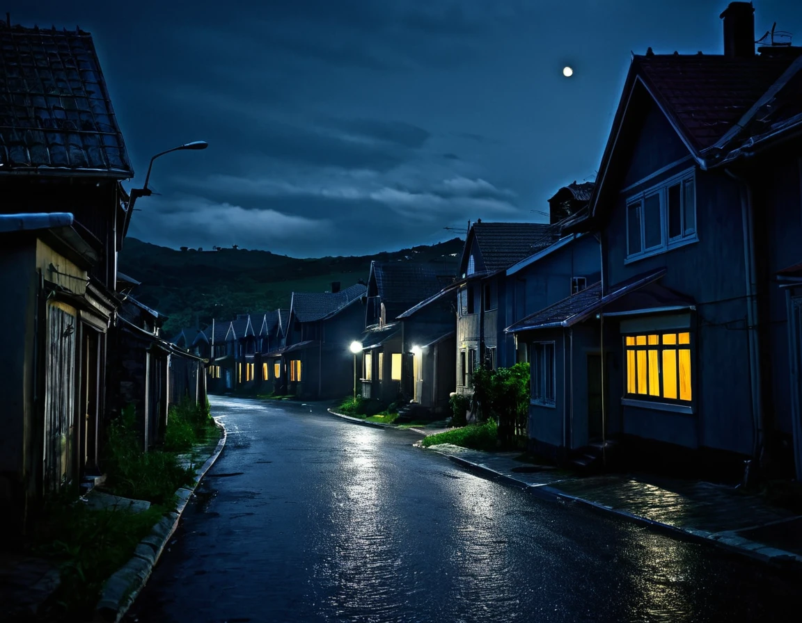 dark, Dangerous Streets, Houses everywhere, Night of horrors