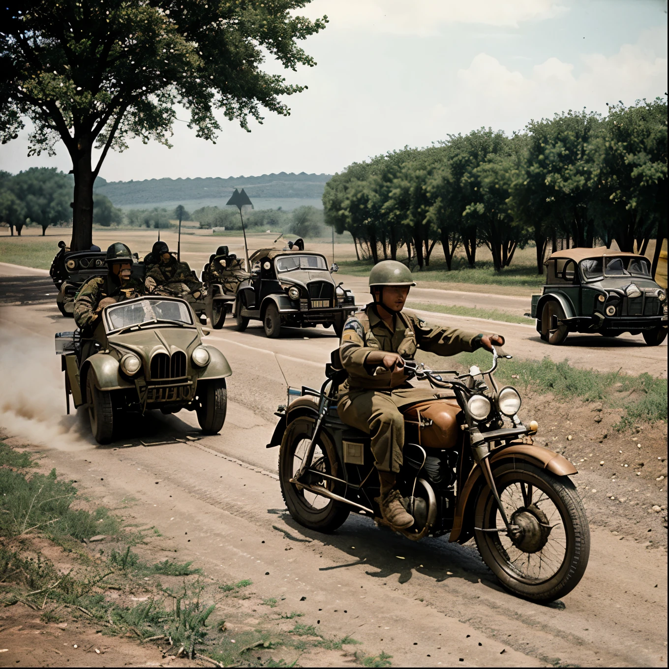 Motorized infantry in 1940