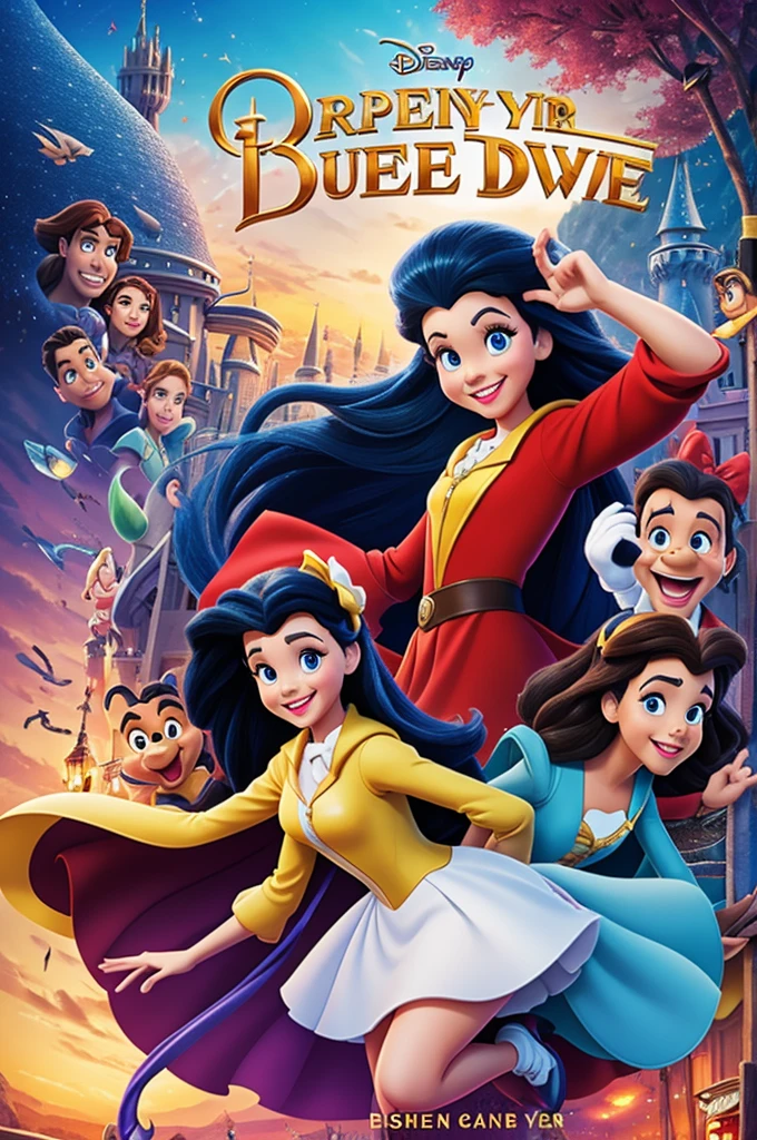 Create a Disney-style premiere movie poster