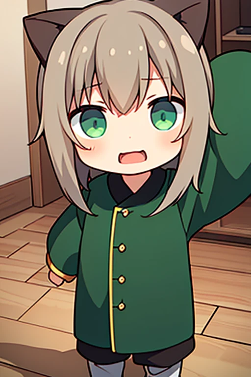 anime girl with green hat and green scarf looking at a laptop, rogue anime girl, art style of rune factory 5, rune factory 5, kantai collection style, alchemist girl, from girls frontline, shikamimi, mushoku tensei, last exile, anime maid ss military, fine details. girls frontline, senko-san, last exile anime