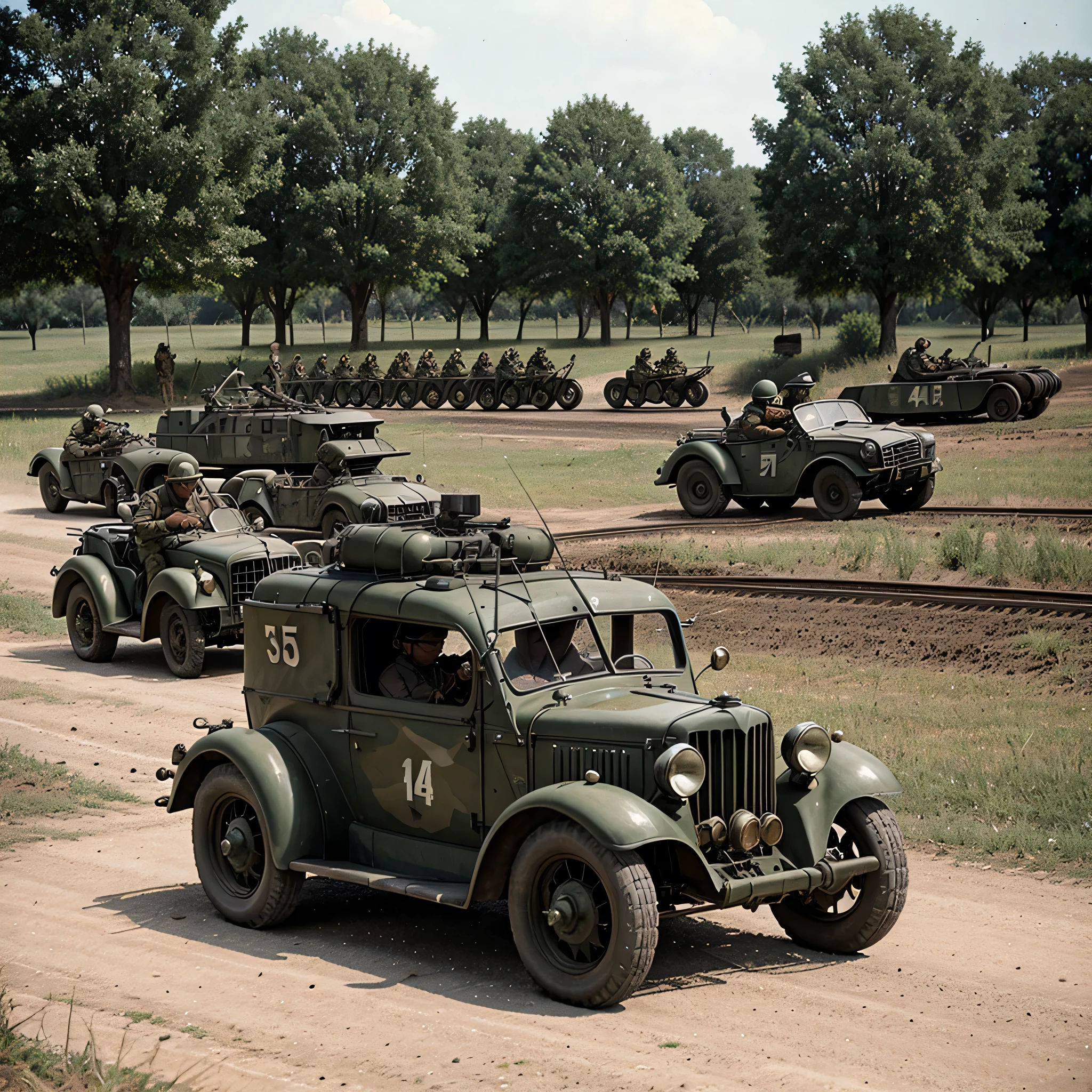 Motorized infantry in 1940