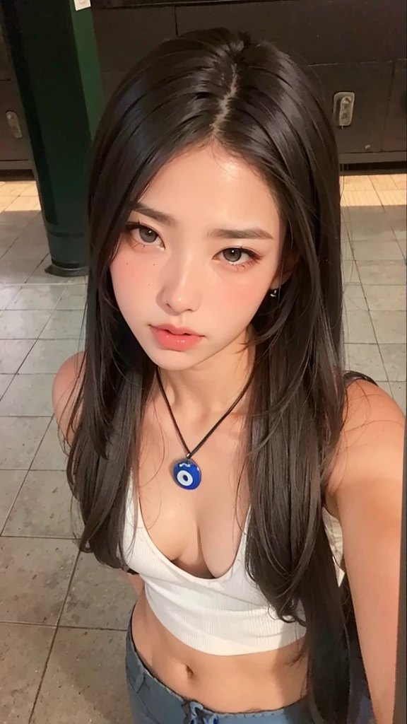 Girl ia in gym clothes
