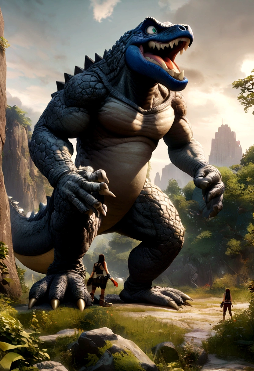 Godzilla versus King Kong versus Lara croft Versus Sonic