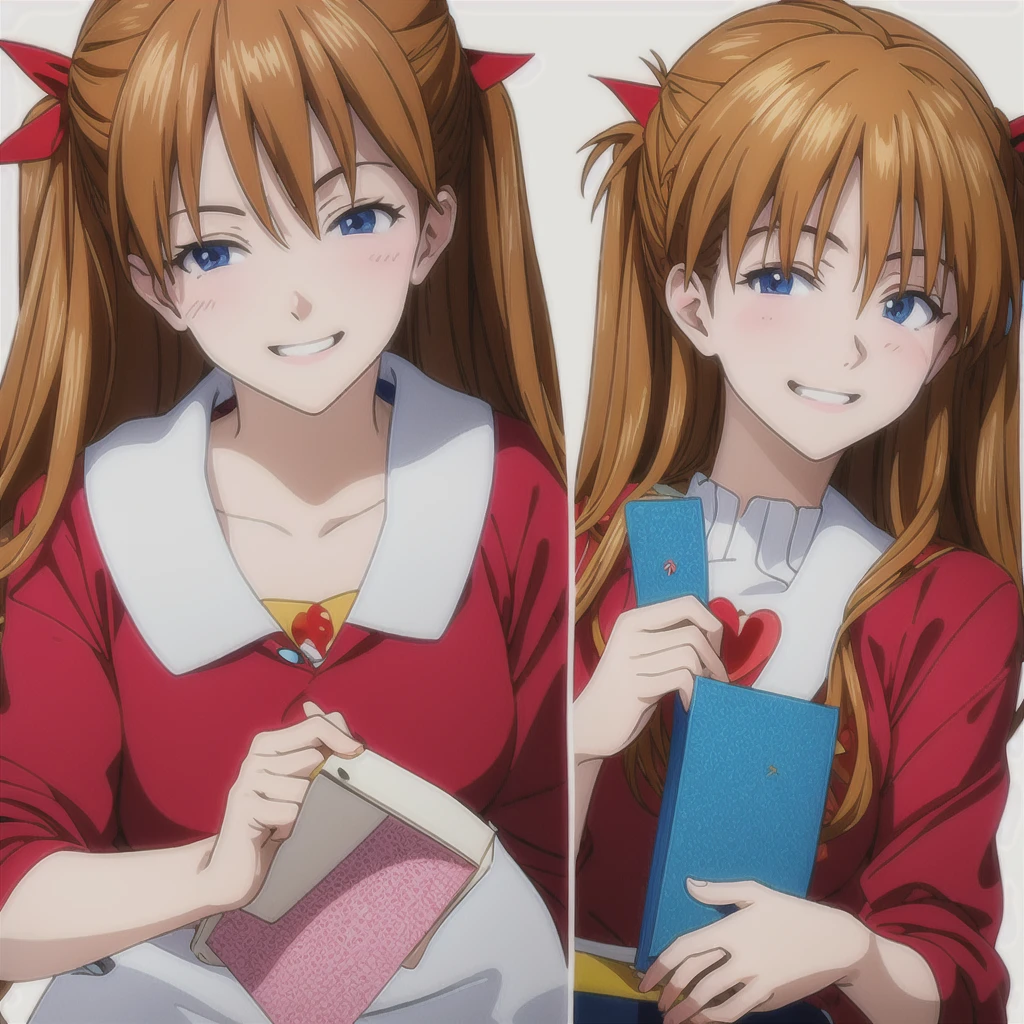 Super detailed, masterpiece, Highest quality, Love Letter, throw,smile,blush (Asuka Soryu Langley)