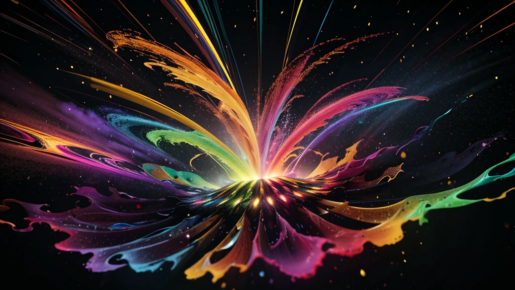 multicolored liquid smoke floating around in the multicolored stunning nebula mist galactical environment,vector art, Cinema 4D render, fully dynamic motion design, X-Particles, Dynamics FX,bend and shatter reality for amazing visual effects production,vivid colors, warm color tones,sharp focus, depth of field, cinematic, realistic, uhd, hdr, 8k,