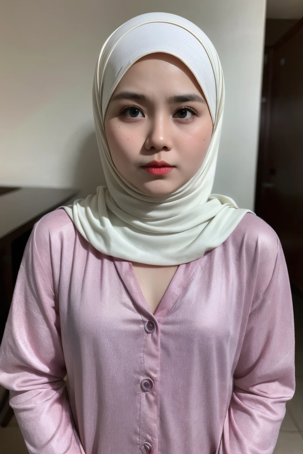 Wet pussy, Very cute and -like face, Very cute and babye face, G-String Naked, Angry pose, Angry face, (((HIJAB MALAY GIRL))), masutepiece, High quality, UHD 45K, Realistic face, Realistic skin feeling , A Malay Lady, 8 years ol cute and baby-like face, (AT CHEST))), (MATRIX WORLD), ((look In front  at the camera and SADNESS)), ((())), (((CUTE GIRL))), ((PASTEL RED LIPS)), ((PASTEL SILVER BLOUSE)), ((CHUBBY)), ((UNDRESS)), Insert the ghost's finger into the asshole.