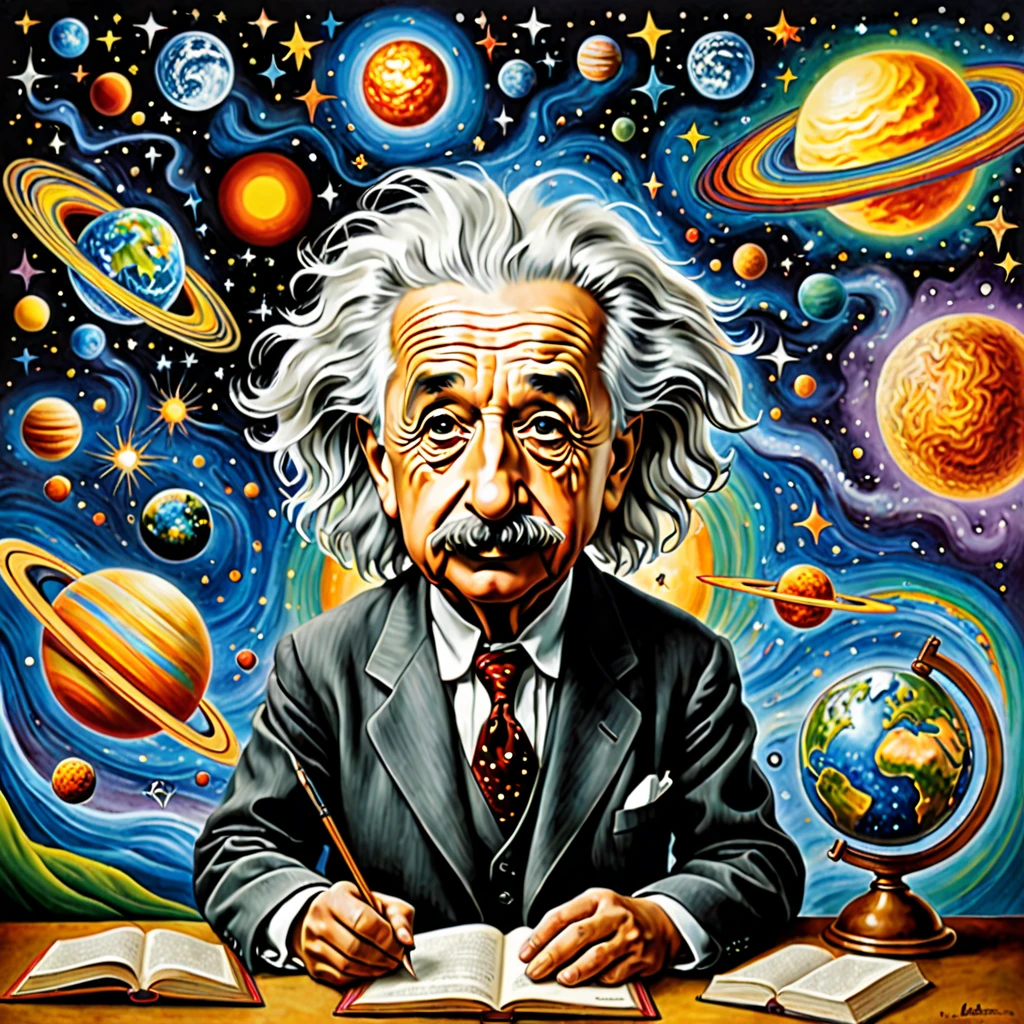 arte surrealismo Albert Einstein 