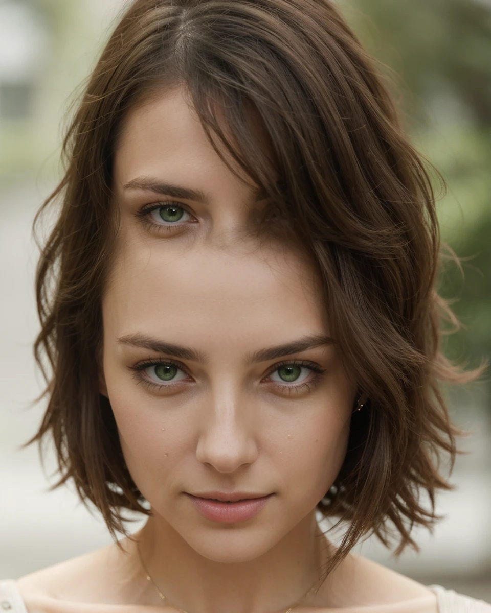 Create an image inspired by this reference photo of a woman with green eyes and brunette hair. Please focus on capturing her facial features and expression.",
"reference_image": "URL_de_l'image_de_reference",
"style": "realistic",
"lighting": "natural",
"emotions": "captivating expression",
"additional details": "Subtle details to match the reference."