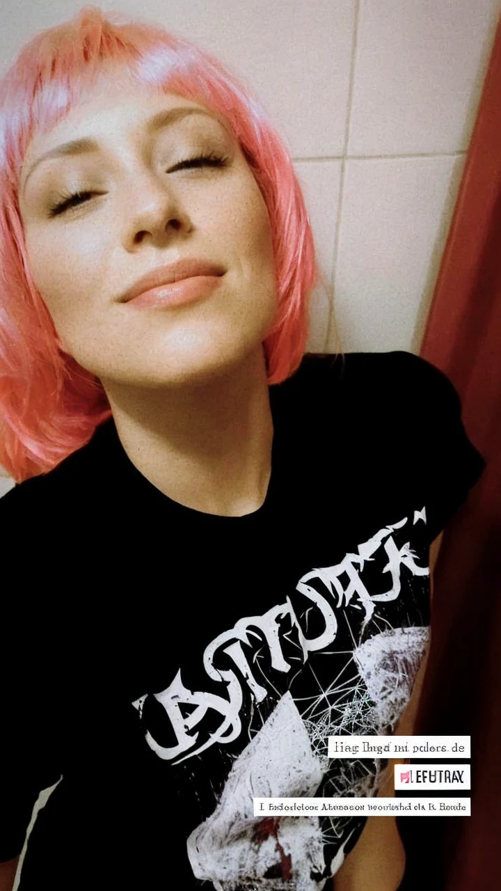 I want her face with dark red hair and in a place just like a good looking linkedin profile about a 30 years old woman