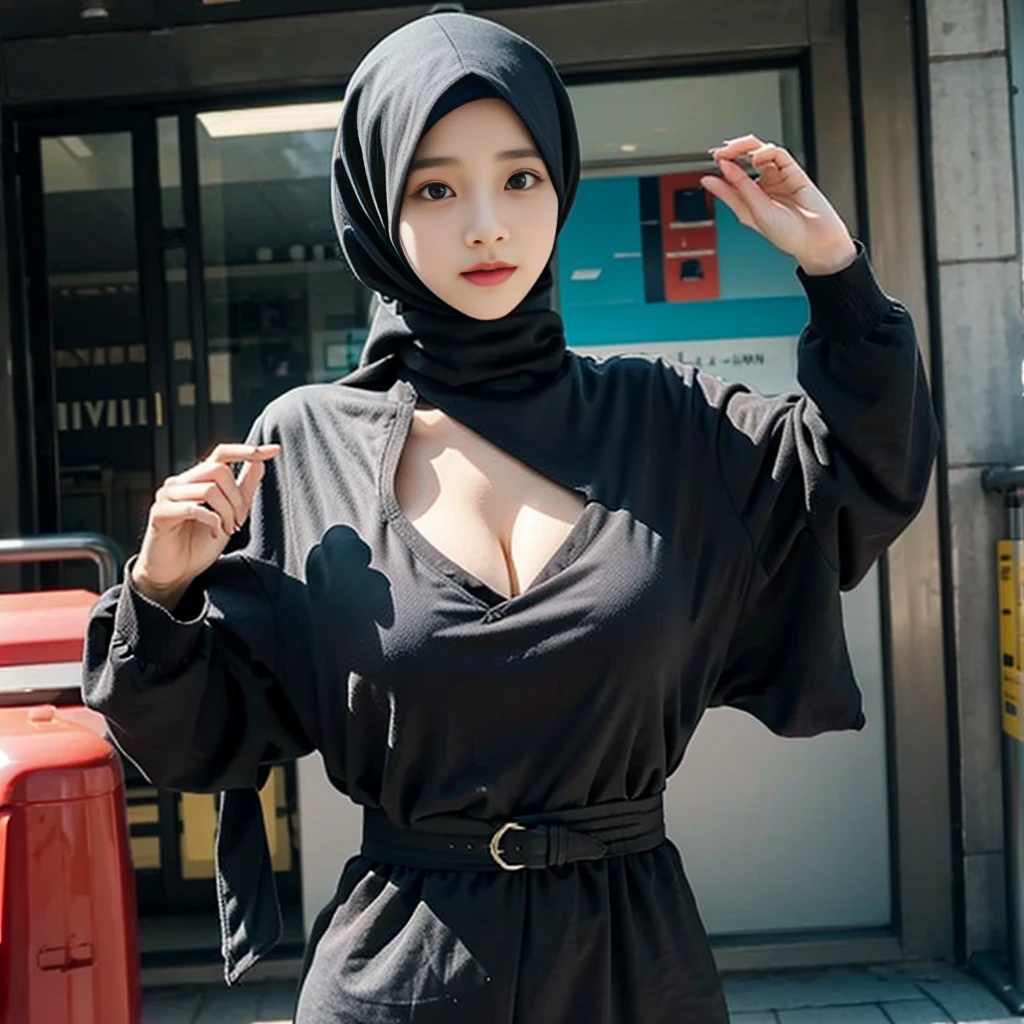 Jisoo , hijab, big breast