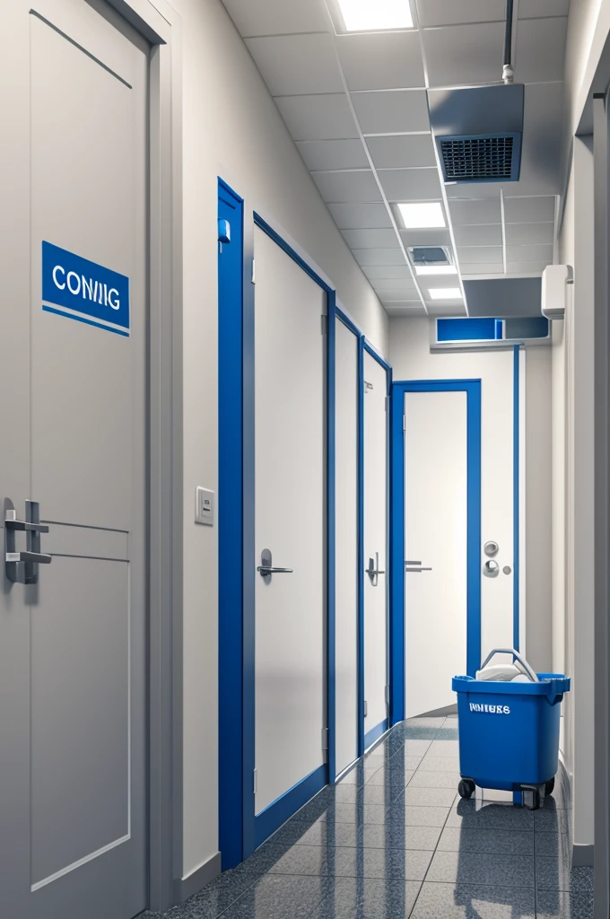 Virus cleaning and disinfection company logo for facilities