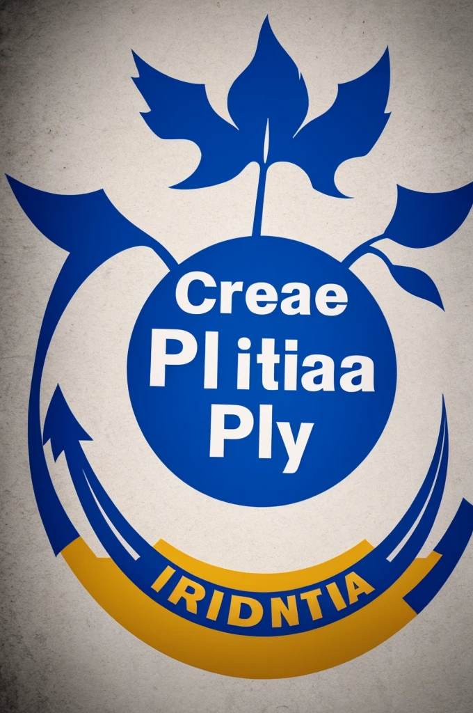 Create a Logo for a political party with conservative and right-wing ideology. Que tenga un texto que diga: Pisando fuerte