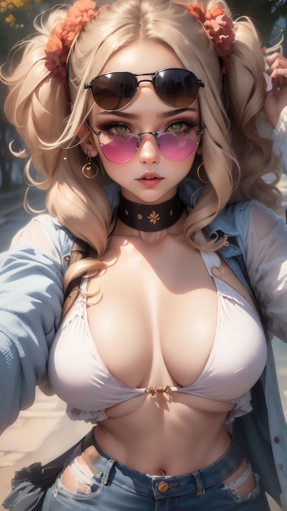 (best quality,highres),(realistic:1.37),(portrait),(studio lighting), busty hot milf, bimbo, curvy, ((voluptuous thick juicy ass)), (perfect round ample butt cheeks), (underbutt), (over the shoulder), from behind, up close, voluptuous round breasts, underboob, wide sexy naked hips, strong sexy thighs, wide ass, straight luscious detailed strawberry blonde hair, smooth shiny skin, dusty blue eyes, full red juicy lips, seductive, choker, glasses, pearl necklace, frilly bracelet, ((sexy)), mostly naked, bottom heavy, ample midsection, pawg, fit, raunchy, mouth watering, (seductive), perfect sexy female form, small waist, sexy hips, wearing painting apron, paint splotches, full body, ((photorealistic)), max detail, max quality