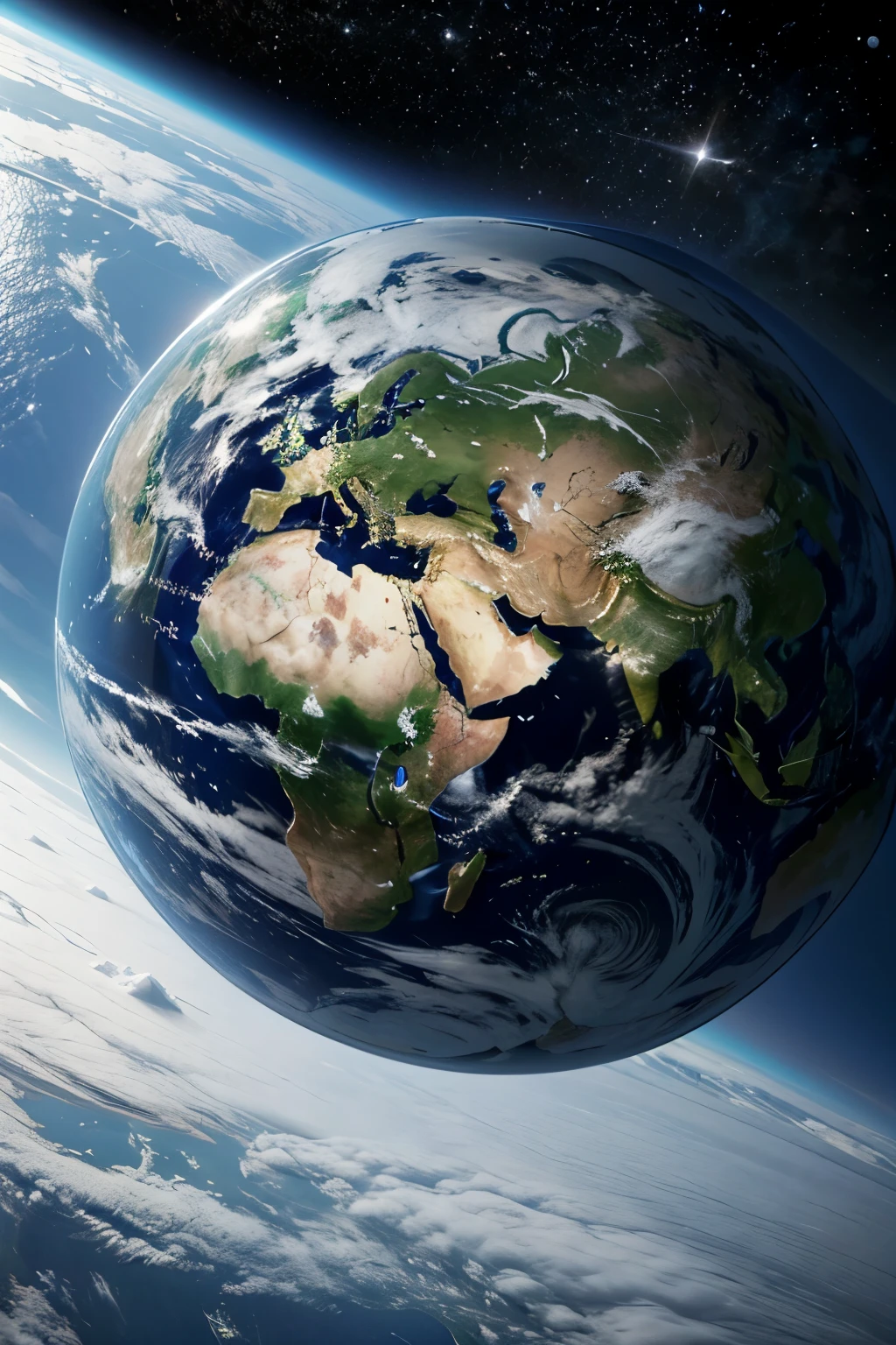 planeta terra centralizado realista