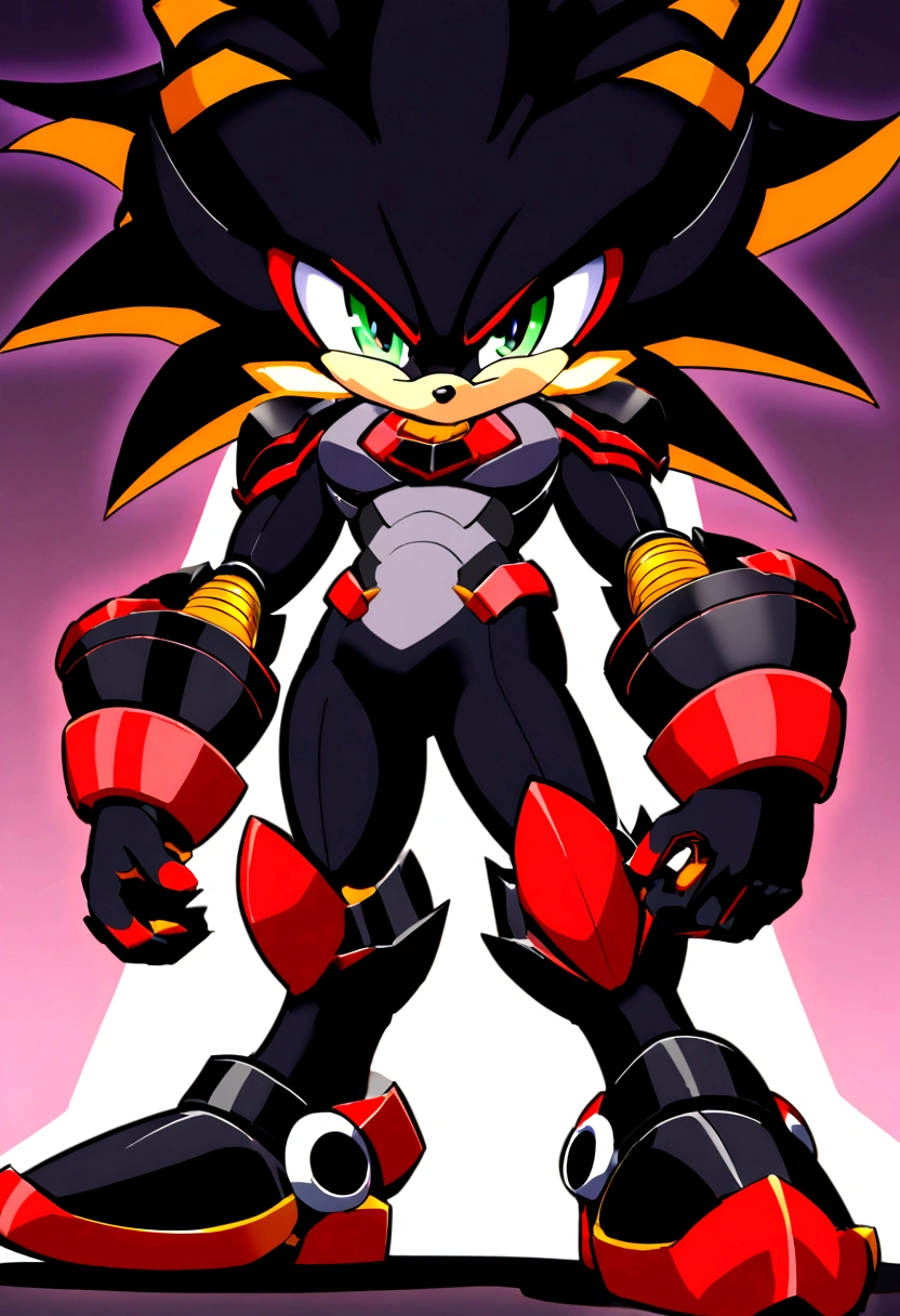 shadow the hedgehog with big rear anime style *