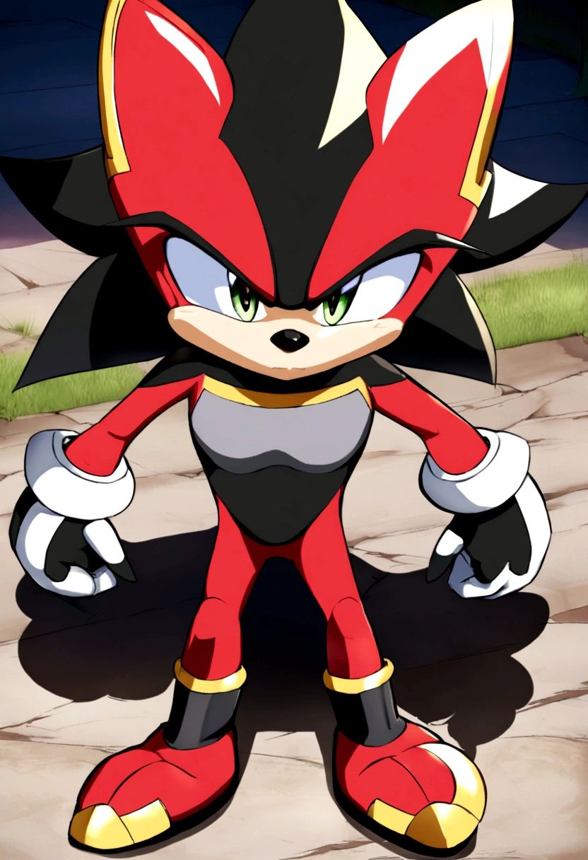 shadow the hedgehog with big rear anime style *