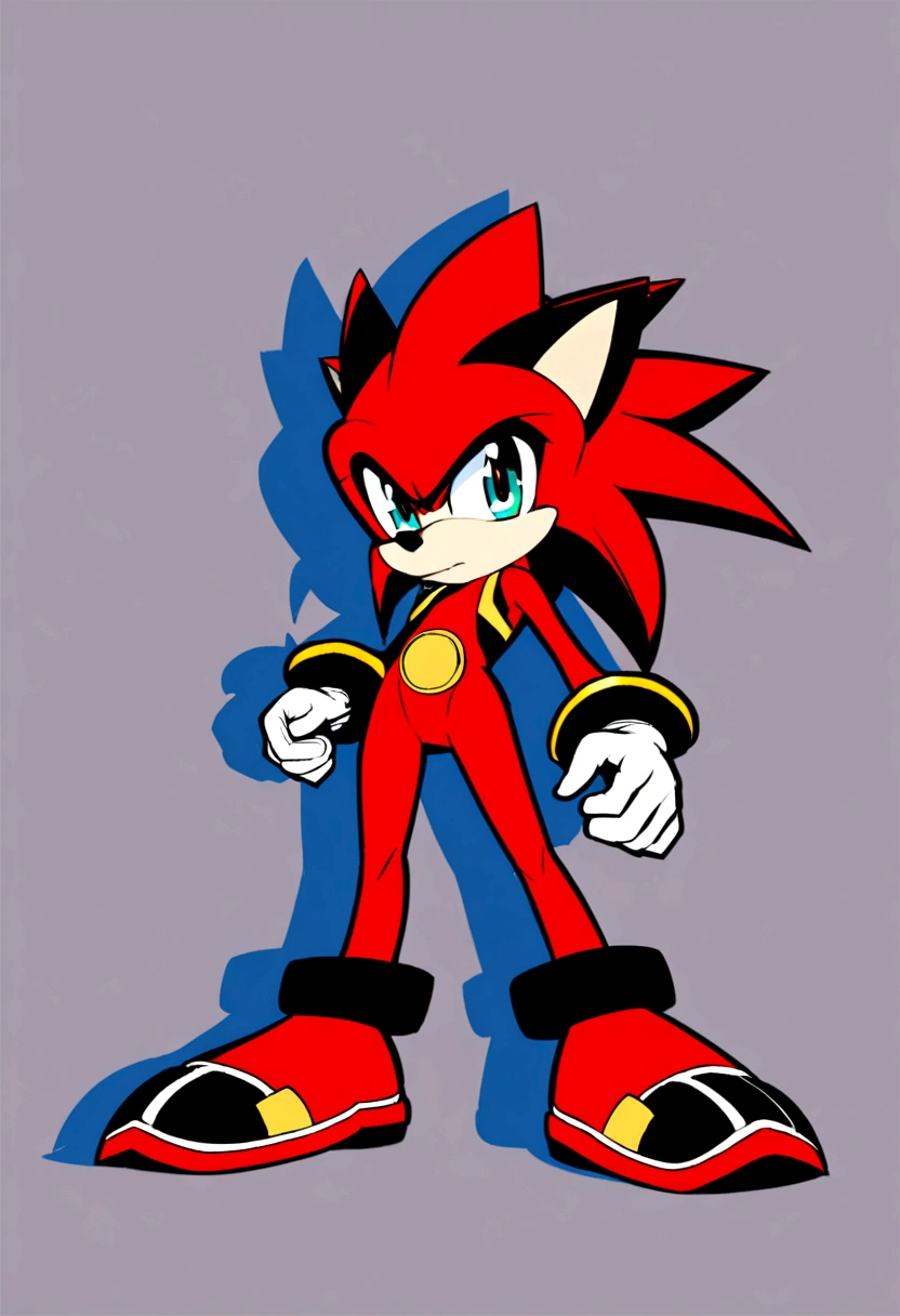 shadow the hedgehog with big rear anime style *