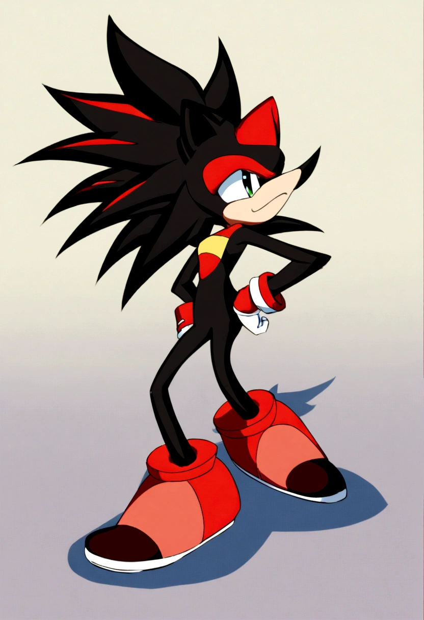 shadow the hedgehog with big rear anime style *