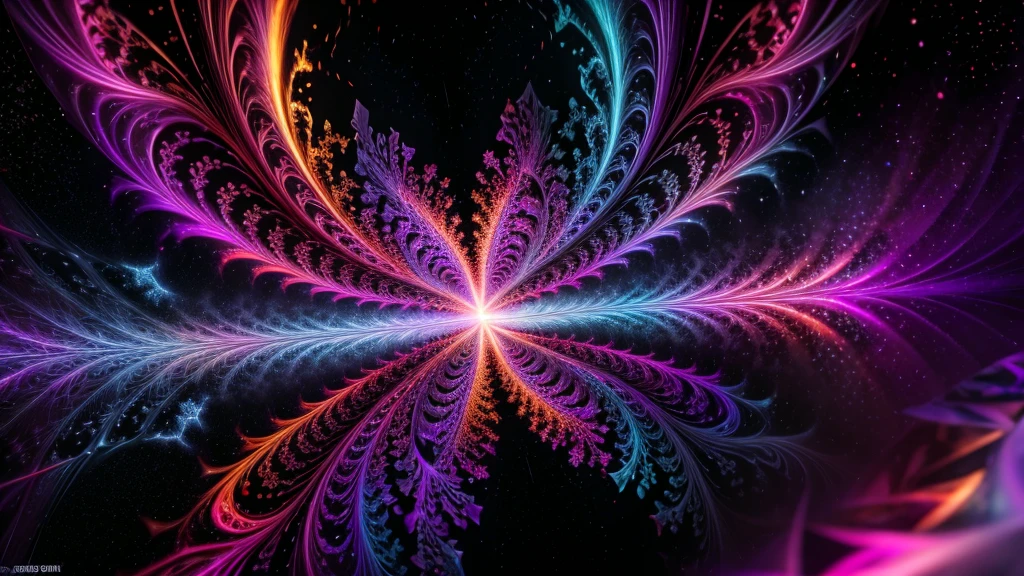 vizalise endless ((mandelbrot fractals)) in ((psychedelic patterns))multicolored liquid smoke floating around in the multicolored stunning nebula mist galactical environment, fully dynamic motion design, X-Particles, Dynamics FX,bend and shatter reality for amazing visual effects production,vivid colors, warm color tones,sharp focus, depth of field, cinematic, realistic, uhd, hdr, 8k, 35mm film