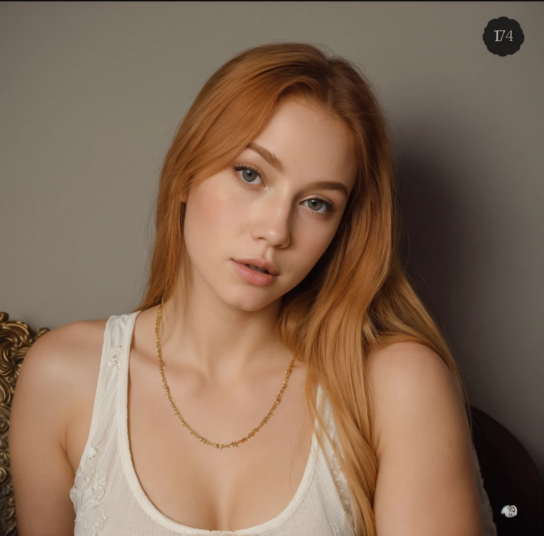 (((Masterpiece))), 25-year-old Caucasian French girl with shoulder-length messy red hair, adorned with , blooming hair akin to a royal . Captured in the best quality, this illustration serves as a 4K wallpaper, black top, black leggings,