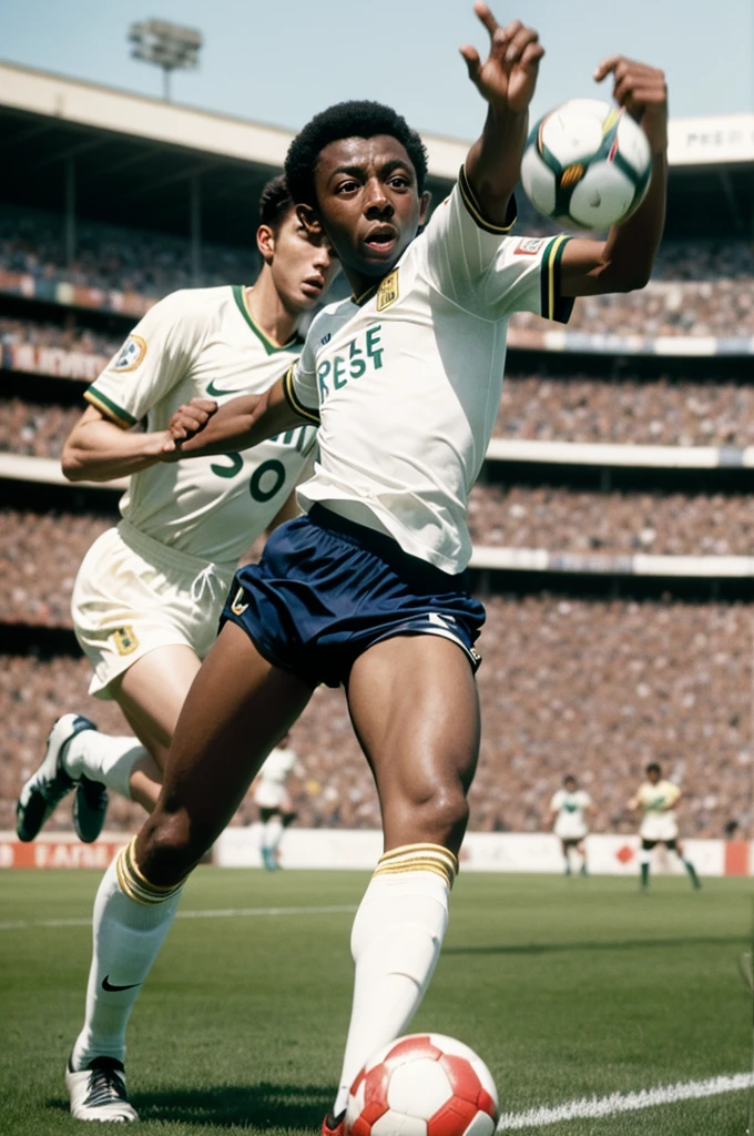 Pelé make a goal