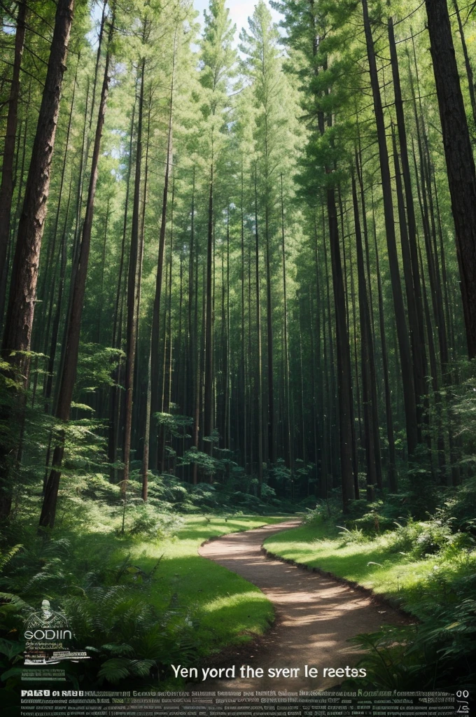 Poster with forests written BEATIN PARK 