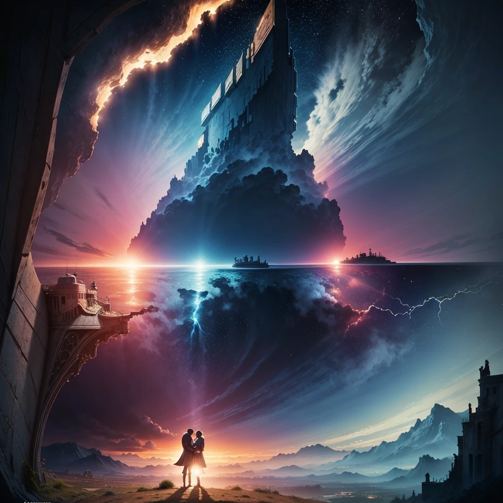 a beautiful cover that metaphorically represents the destiny of a couple