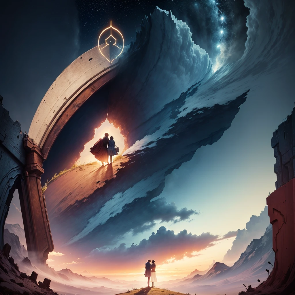 a beautiful cover that metaphorically represents the destiny of a couple