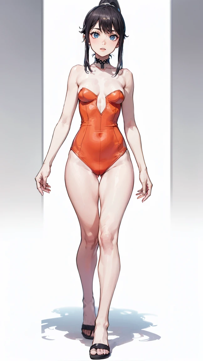 (( Fleet Collection、Kantai Collection、Yao、standing,multiple views、)),((nude))、woman,Full body photo, ((white background))) 、Best image quality, high quality, The background is clear,きれいなwoman, Japanese, detailed, detailed eyes, detailed skin, Beautiful Skin, 超High resolution, (reality: 1.4),とても美しいwoman, A younger face, Beautiful Skin, thin, (Ultra-photorealism), (High resolution), (8k), (非常にdetailed) 、(Beautiful and detailed eyes), (非常にdetailed), (detailed face), Displaying the viewer, Fine details, detailed face, smile,Straight,Looking Ahead, StraightLooking Ahead, Photo Real, Baby Ftyle: ponytail、short hair,Brown Hair、smile、Very delicate body、Very flat chest、hair over one eye, from below,