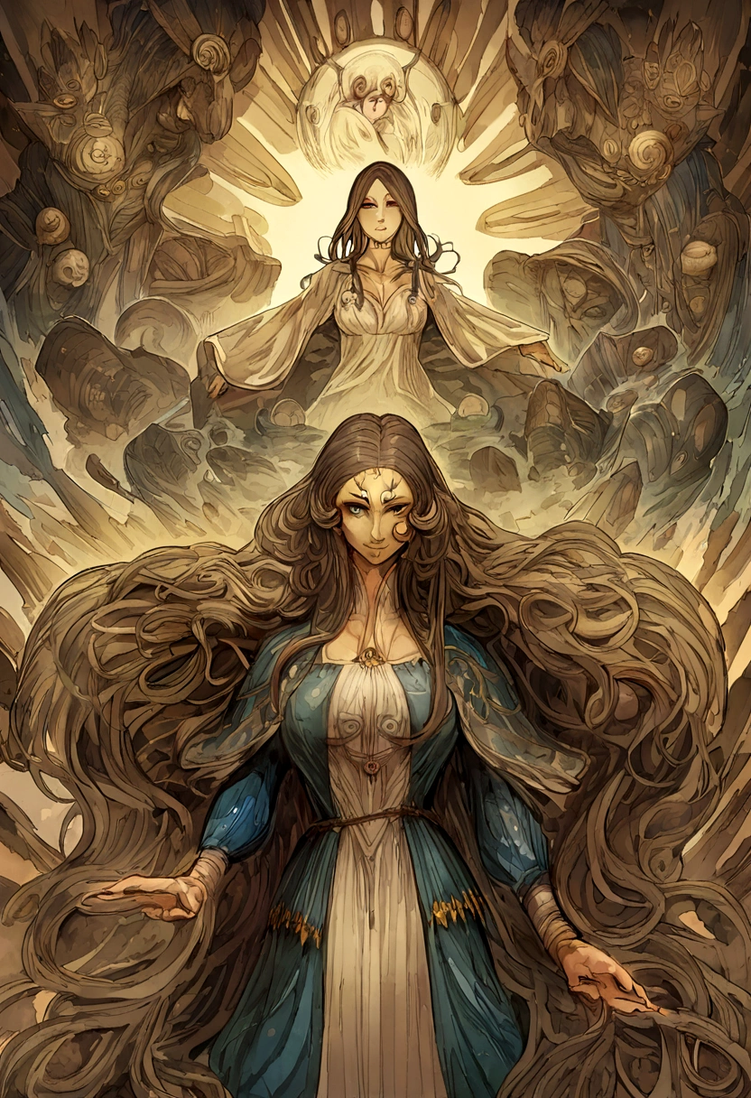 Catelyn es descrita como una mujer hermosa, de piel clara, con cabello caoba, los ojos azules, dedos largos, and high cheekbones. Se dice que guarda cierto parecido con su madre.