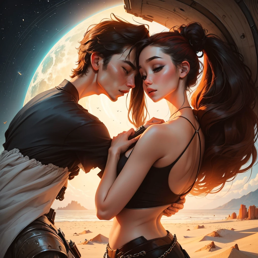 a beautiful cover that metaphorically represents the destiny of a couple