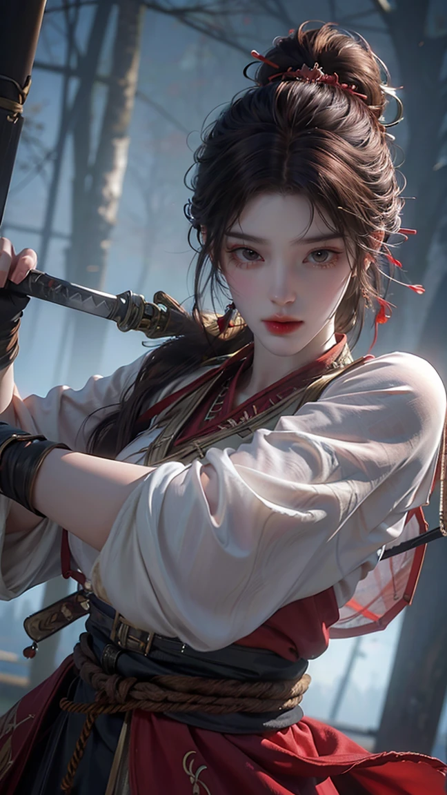 upper body,holding sword, (masterpiece, best quality, high quality, highres, ultra-detailed),