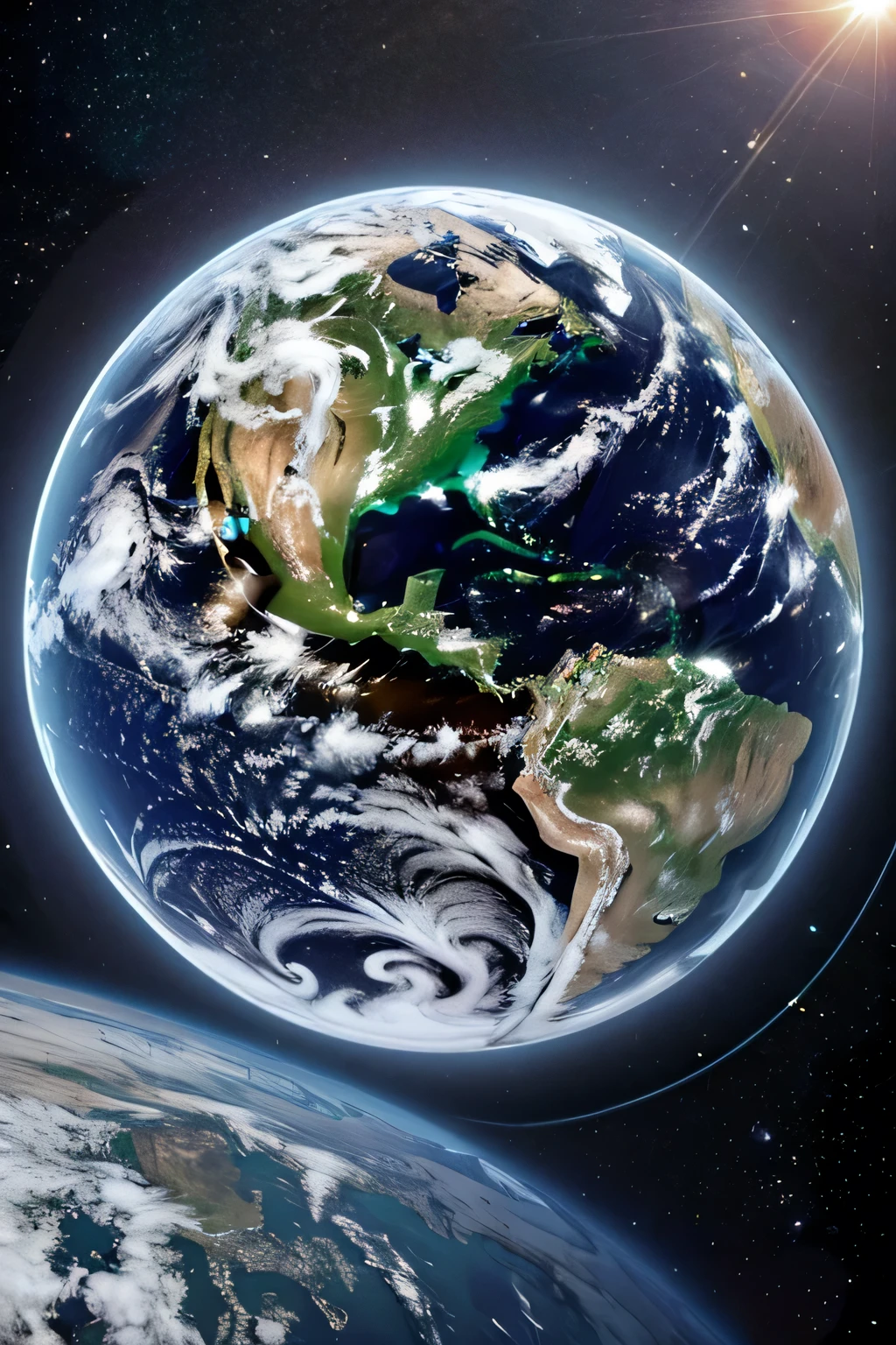 1 planeta terra realista centralizado