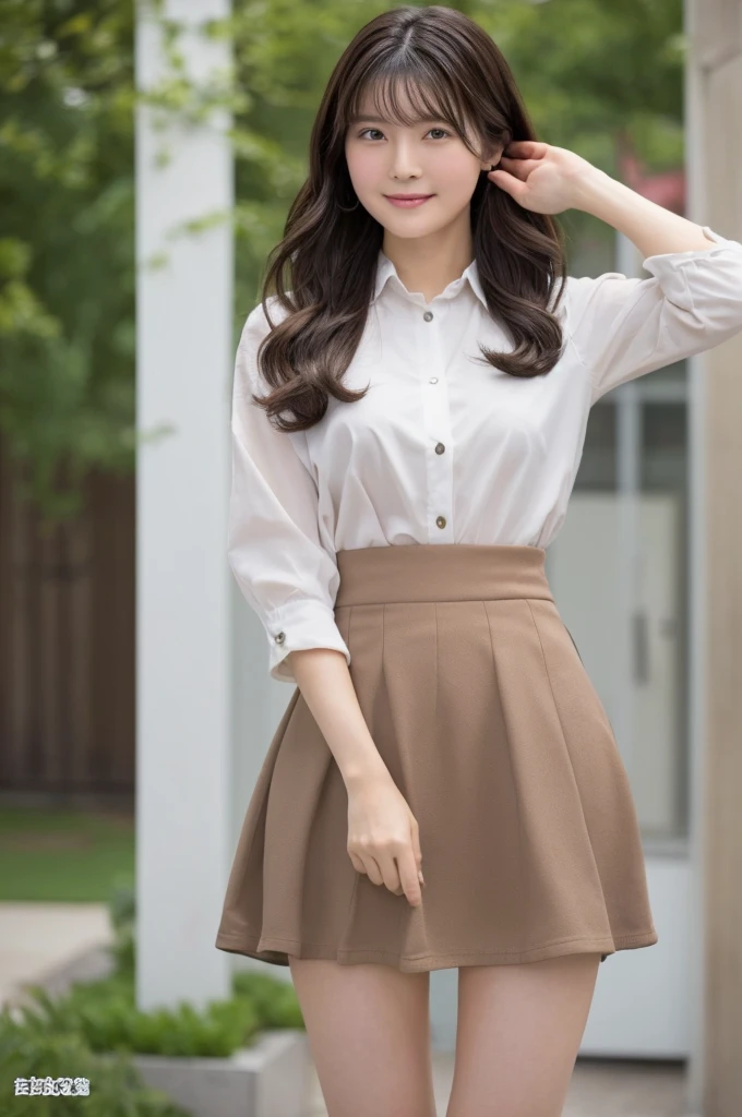 (wearing ,mini skirt:1.4),(from below:1.3), (Flirtingly lifting her skirt to show her panties:1.3),Top quality, 1 beautiful Japanese woman, teen,high school student,(18 years old),medium hair, (brown hair:1.2), Ultra-realistic capture, Highly detailed, High resolution 16k close-up of human skin. Skin texture must be natural, With such detail that pores can be finely identified. Skin should look healthy, In a uniform tone. Use natural light and color,