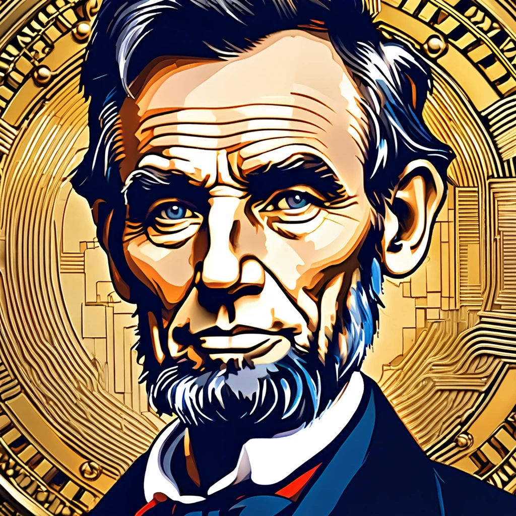 arte Abraham Lincoln bitcoin 