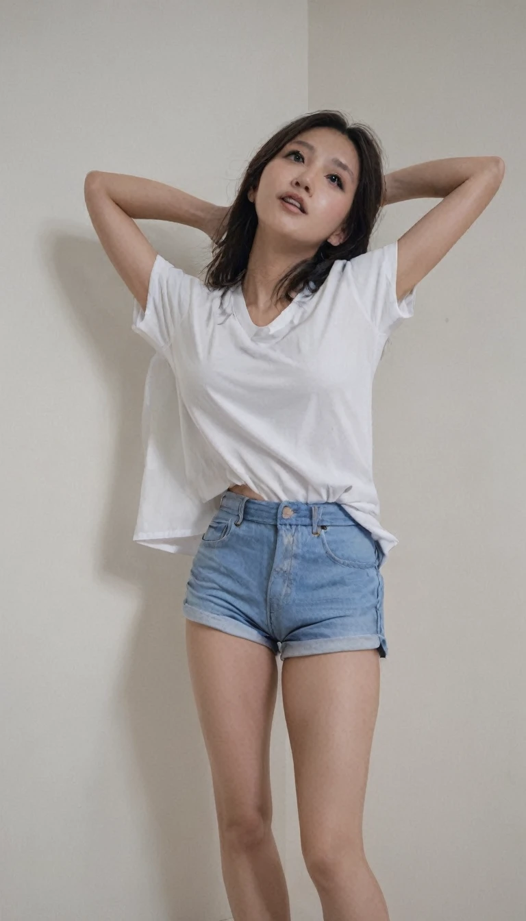 girl clothesless with her legs spread open