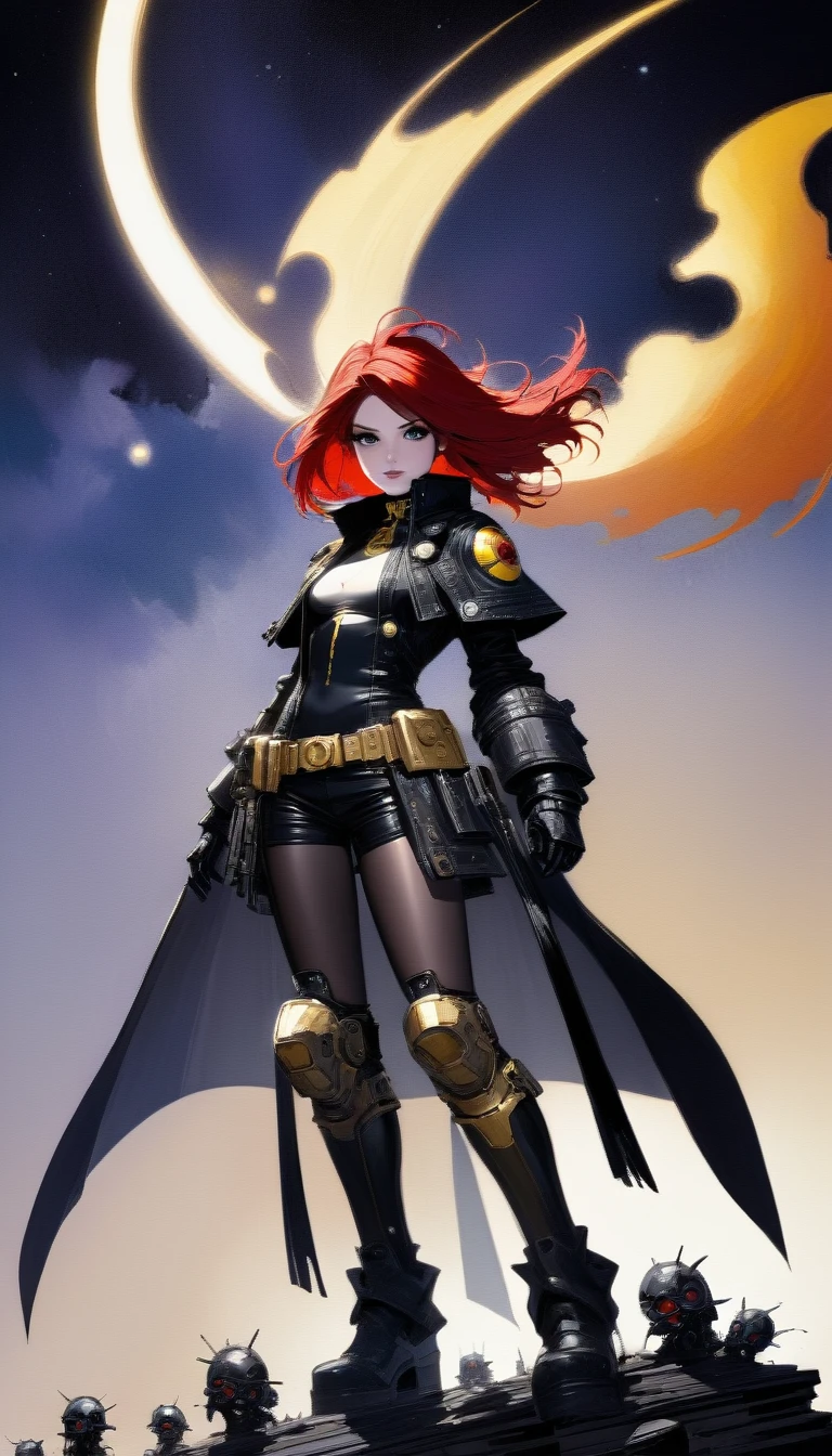 (inspired by art by Chris bachalo). oil painting)