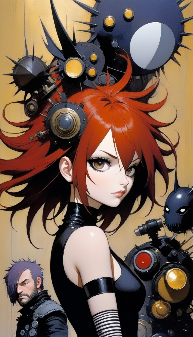(inspired by art by Chris bachalo). oil painting)
