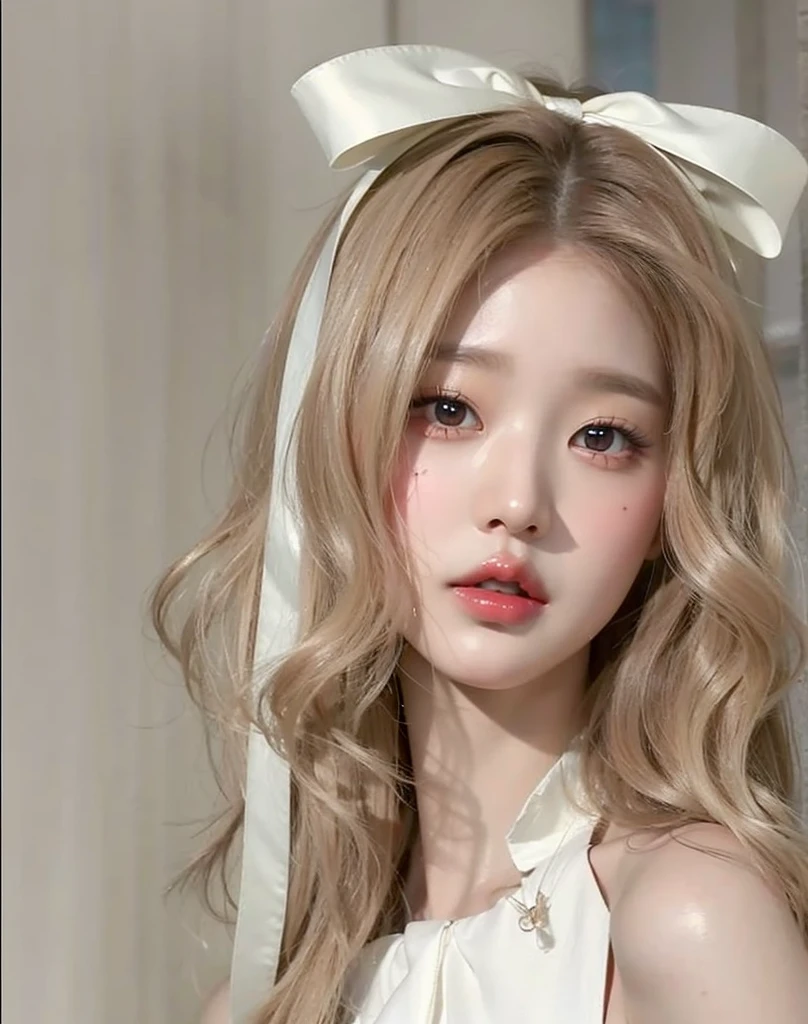 Wonyoung from IVE face, foto realista, ultra HD, 8k, big juicy lips