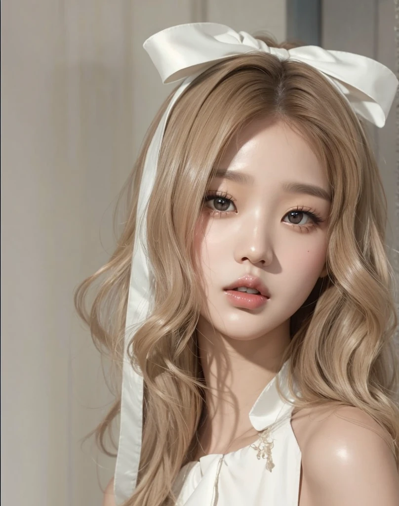 Wonyoung from IVE face, foto realista, ultra HD, 8k, big juicy lips 