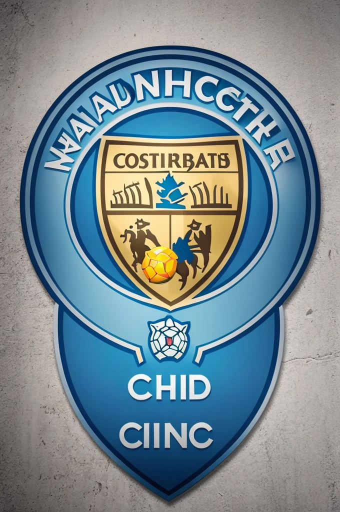 Crea un logo de un equipo de futbol parecido no igual al manchester city