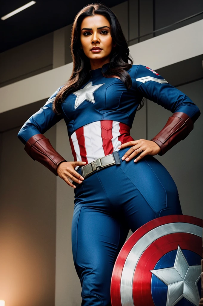 Rajini Captain America Getup
