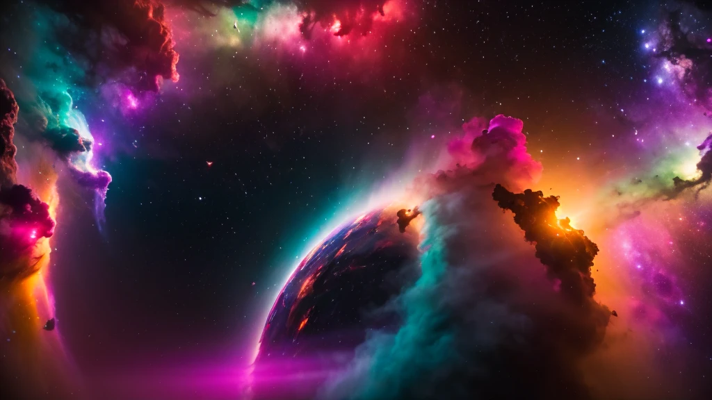 vizalise multicolored liquid smoke floating around in the multicolored stunning nebula mist galactical environment,vivid colors, warm color tones,sharp focus, depth of field, intricate details, lifelike textures,psychedelic, photorealistic,cinematic, realistic, uhd, hdr, 8k, 35mm film
